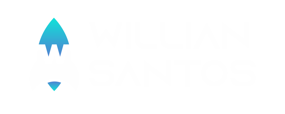 Foguete com um W ao lado escrito Willian Santos